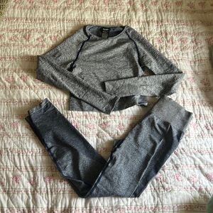 Victoria secret pink active set blue grey